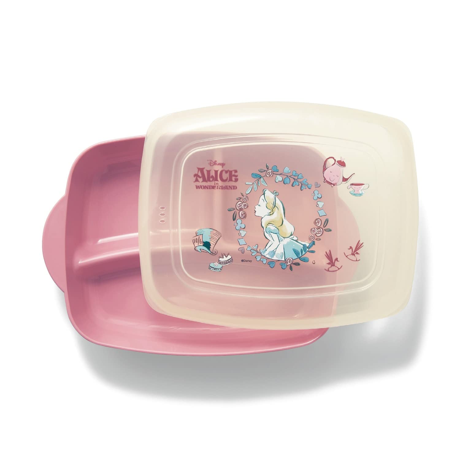 

Belle Maison Disney Lunch Plate with Deep Divided Made in Alice in Small Lid, Plate, Japan, Wonderland,