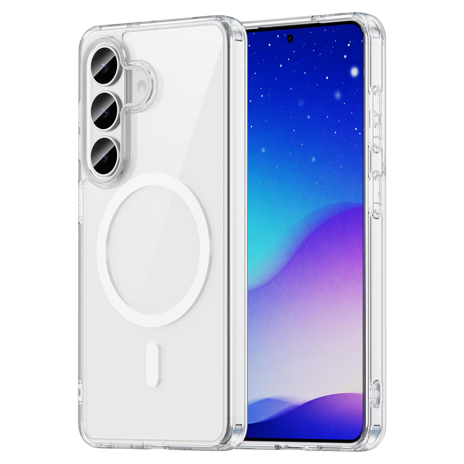 Samsung Galaxy S26 Plus Clear Phone Case,Non-Yellowing Magnetic Phone Case for Samsung Galaxy S26 Plus белый