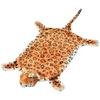 VidaXL Leopard-shaped Plush Rug 139 Cm Brown