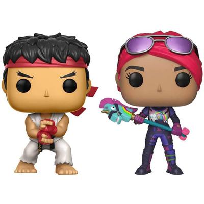 Street Fighter x Fortnite Ryu ir Brite Bomber JAV Išskirtinis Pop! 2pk