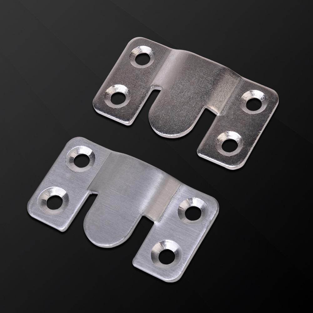 Steel Interlock Hanging Buckle Flush Mount Connector Hooks Wall Furniture Bracket Wit L5Z0