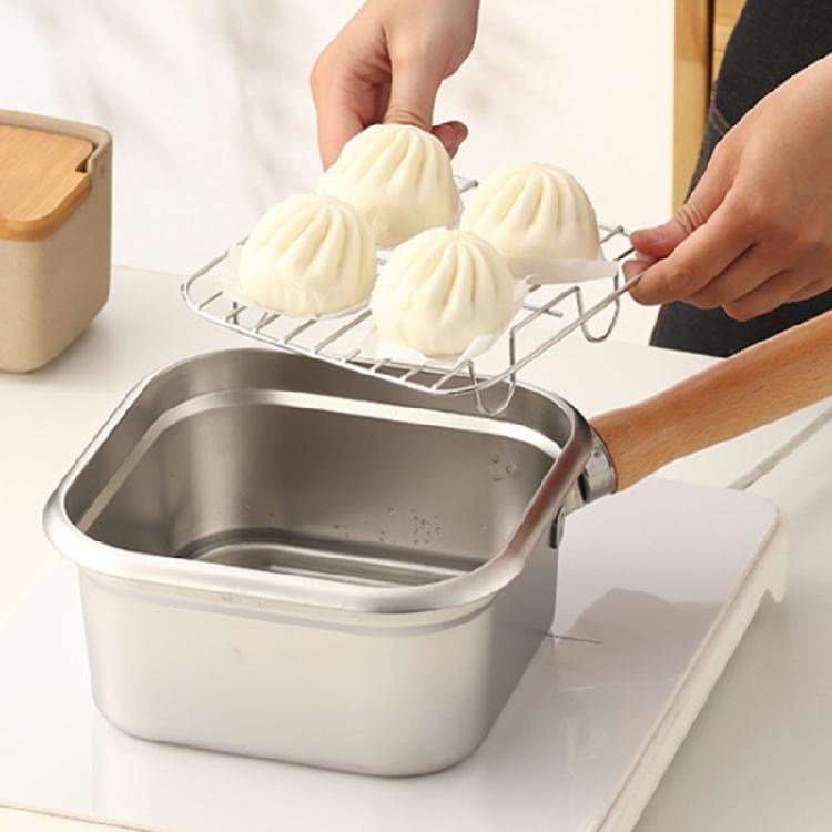 Stainlessed Steel Oil Filter Pot Deep Fryers Basket Set Efficient Frying Solution Heat Resistant Handle Kitchen Appliance