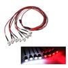 [Generic] HSP RC Car 8 LED Light Kit Upgrade Parts, 5mm White LEDs + Red LEDs, ABS