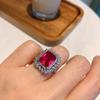 Jewelry Color Treasure Popular Retro Ring Temperament Jewelry Ring Main Stone 10 * 12