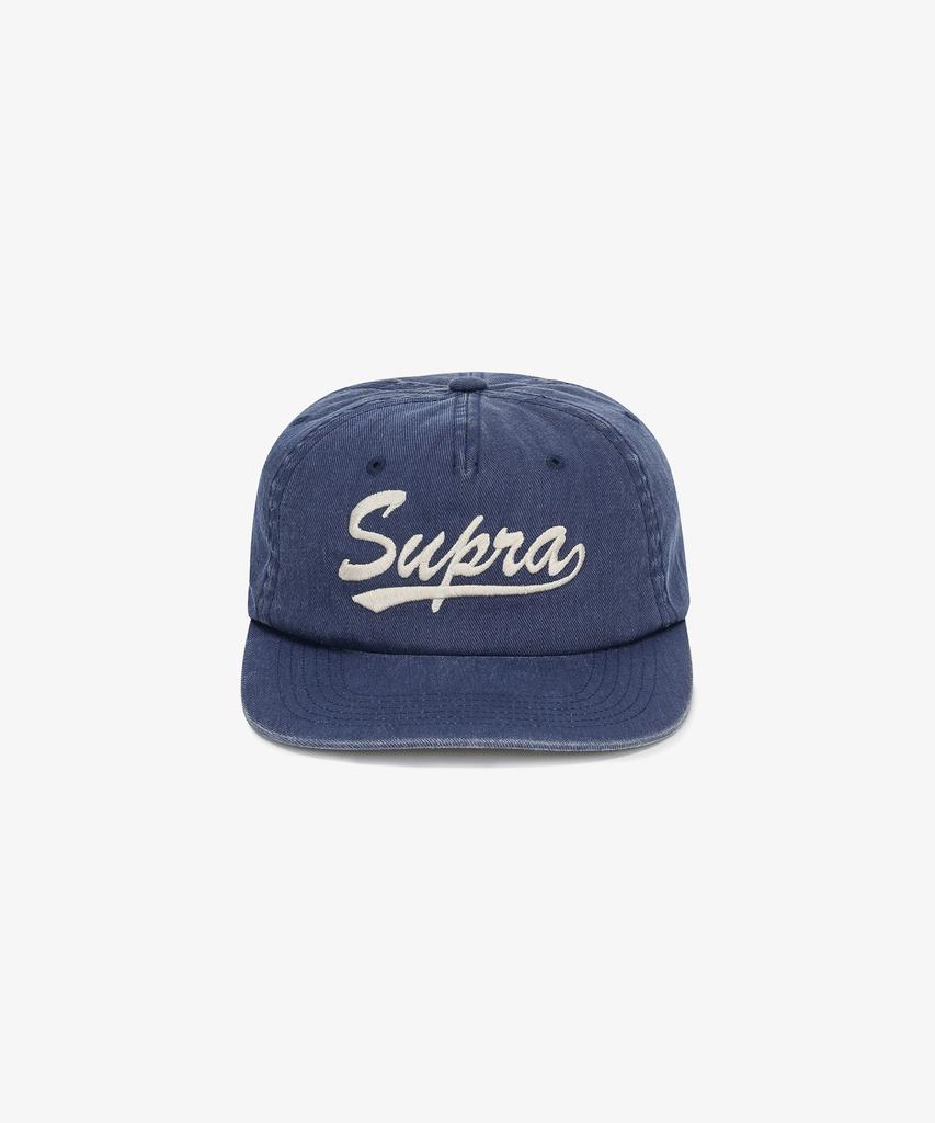 SUPRA Pigment Washed Border Cap (Navy)