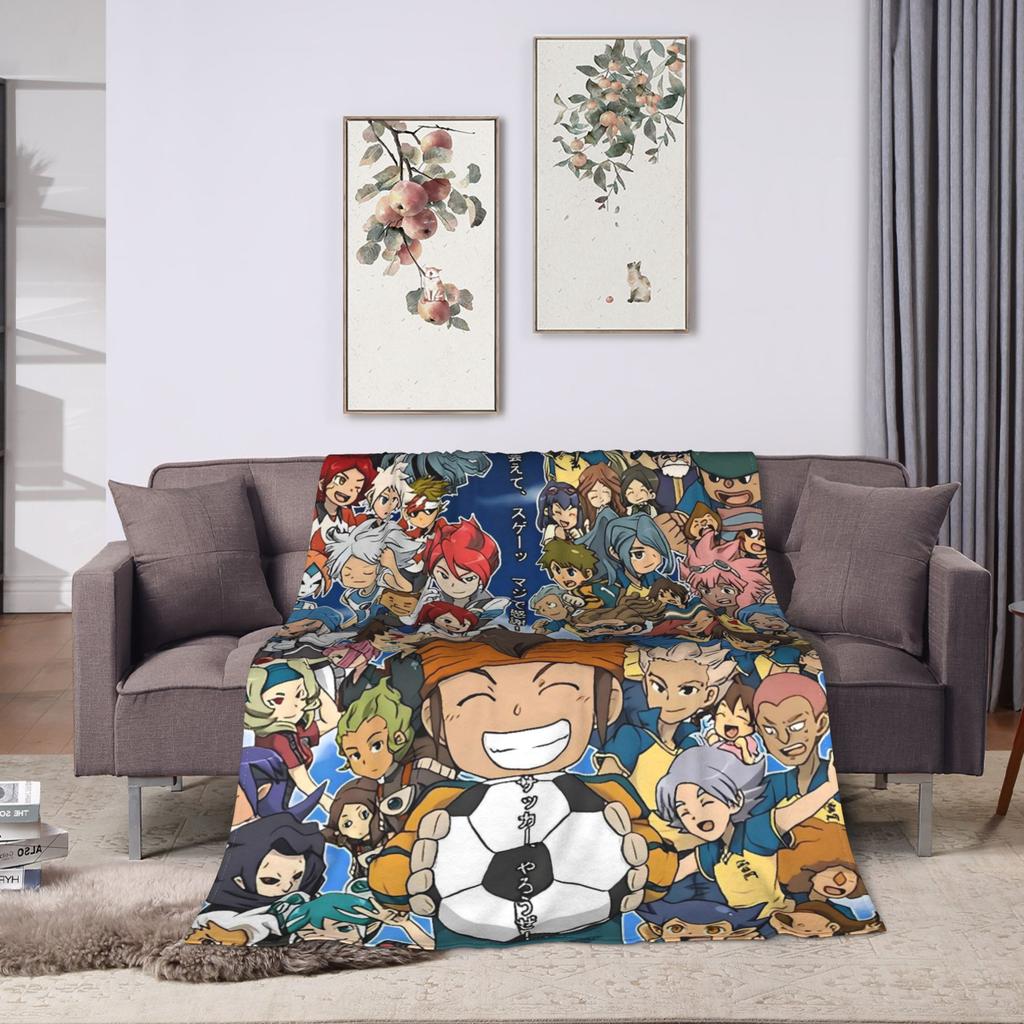 Inazuma Eleven Axel Blaz Gouenji  Blanket  Camping Flannel Throw Blanket For Couch Bed Super Soft Custom DIY Quality Bedspread