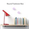 2pcs Adhesive Freshener Box Portable Remove Odor   Round Freshener Box for Wardrobe Purple