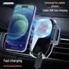 15W Fast Charging Wireless Car Phone Holder with Gravity Clip for Air Vent