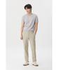 BRENTWOOD [Selection] Washable Two-Tone Slub Round Neck Sweater Brwam26851Gyx