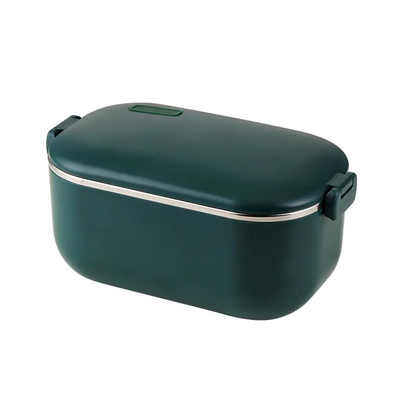 

110V 220V Electric Mini Portable Rice Cooker Lunch Constant Temperature Heating Bento Box Food Warmer 1L AU зелений