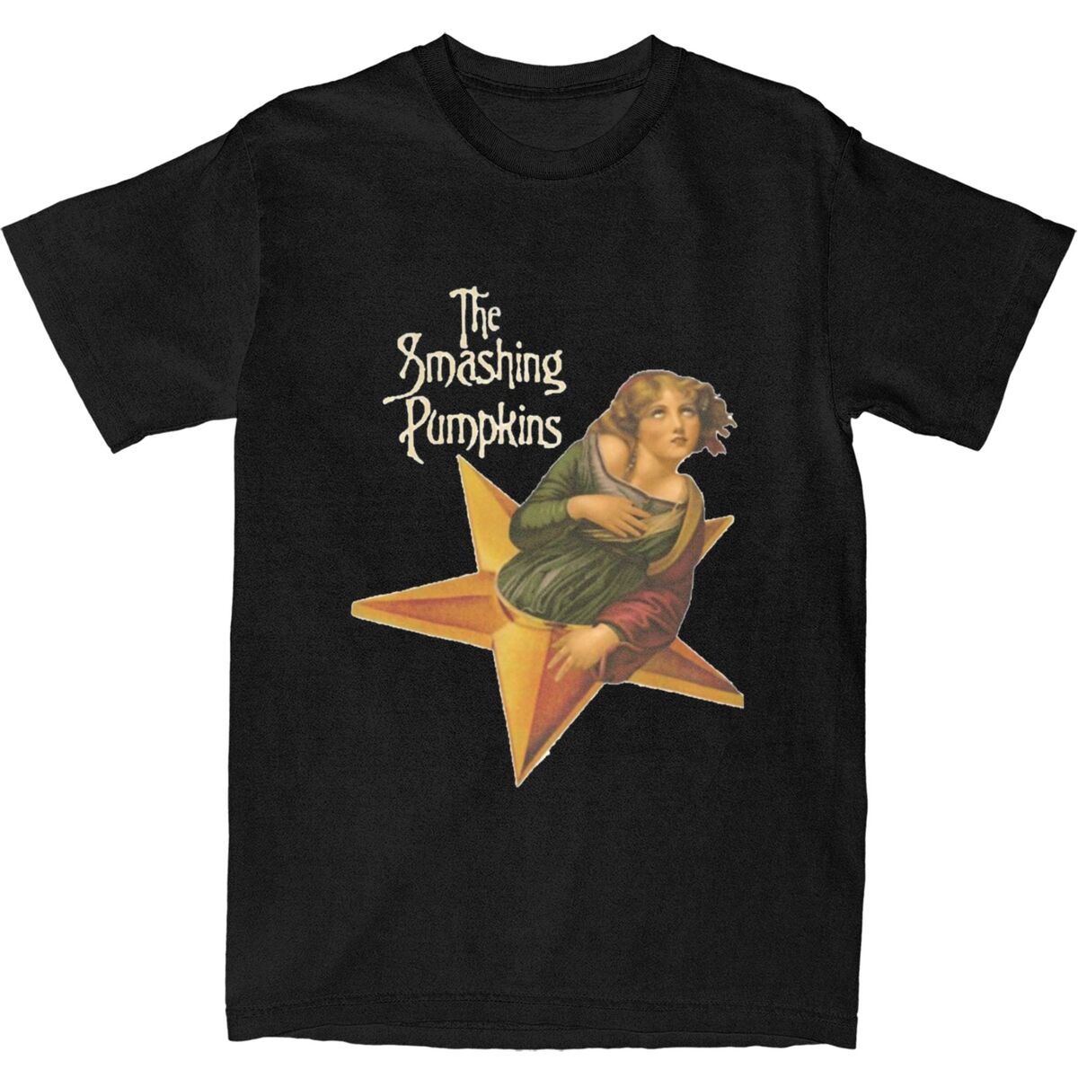 

The Smashing Pumpkins Album T-Shirt Men Mellon Collie and the Infinite Sadness Cotton T-Shirts Summer O-Neck Tee Shirt Clothes 5XL різнокольоровий