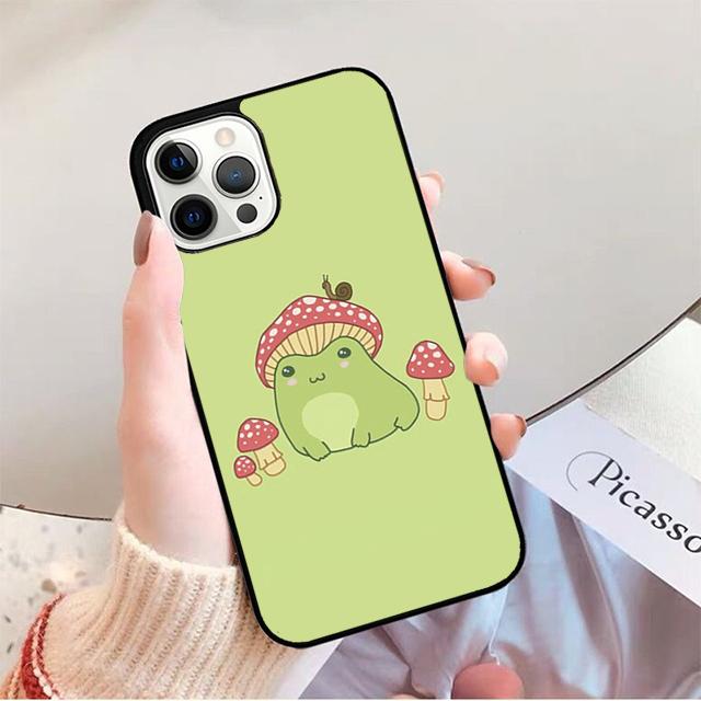 Cute Cartoon Frog Phone Case For iPhone 17 Air 14 13 12 16Pro Max 15  Plus Max Cover Shell Coque