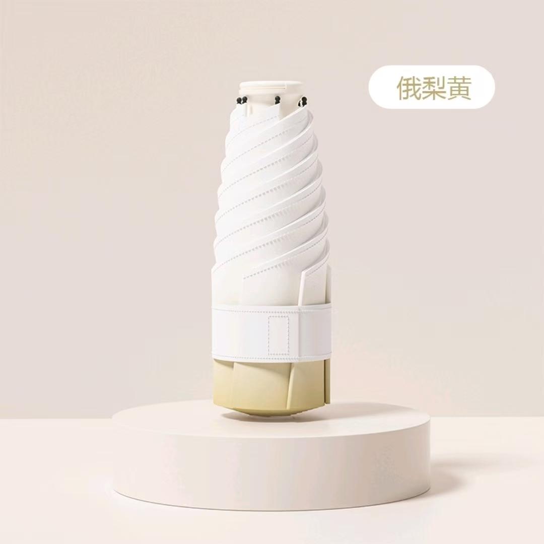 

Пятислойный зонт-мини с градиентным эффектом и черным покрытием, защита от солнца и дождя в любую погоду жёлтый