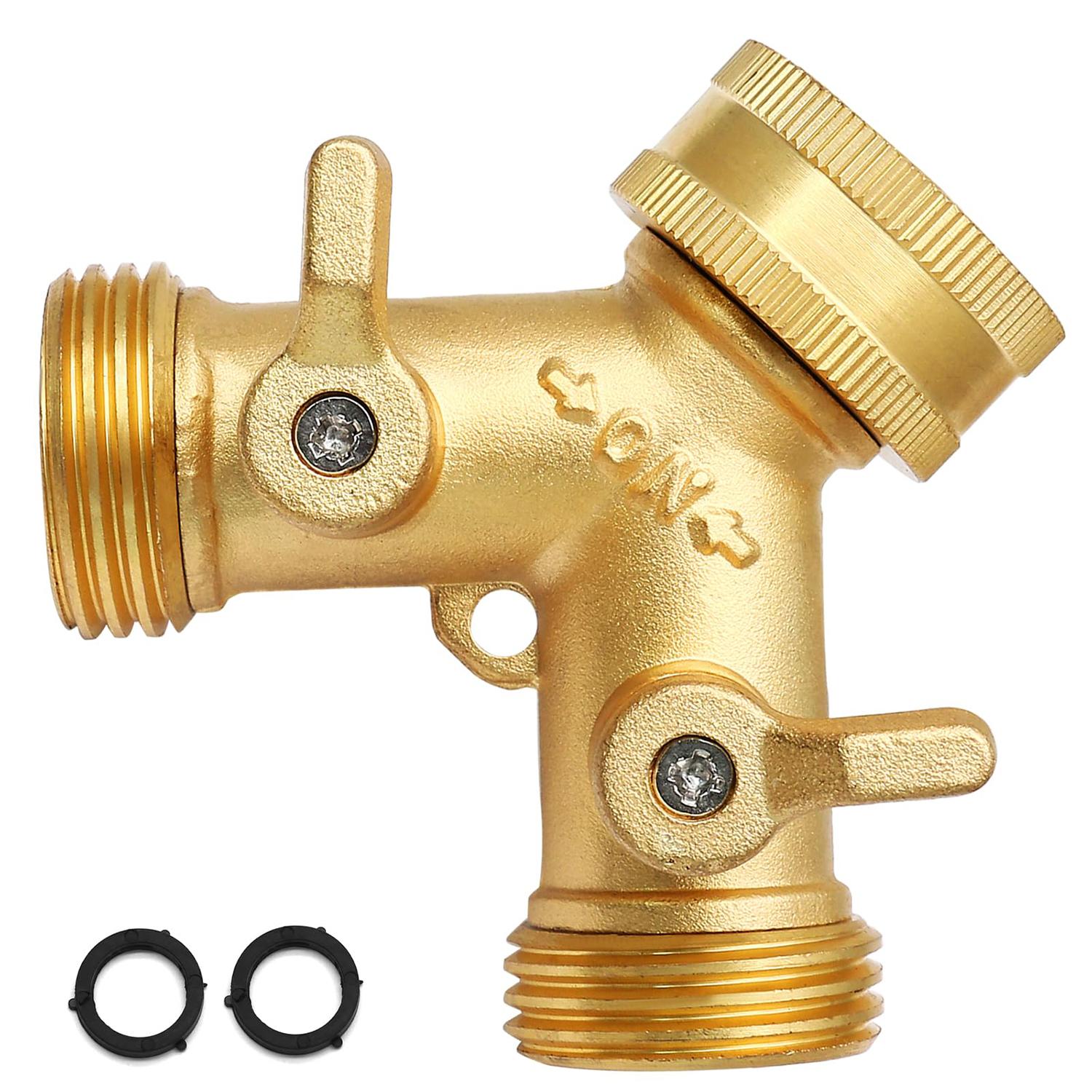 

Brass 3/4 Garden Hose Splitter Outdoor Faucet 1/2/3 set Tap Y-Type Watering Connector Garden Tap For