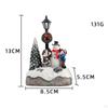 Sets Weihnachtsbaum drinnen und draußen Szene Dorfhäuser Dekoration