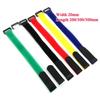 10/50pcs Cable Ties Reusable Self Adhesive Width 20mm Hook Loop Bundle Fastener Nylon Strap Reverse Buckle Line Wire Organizer