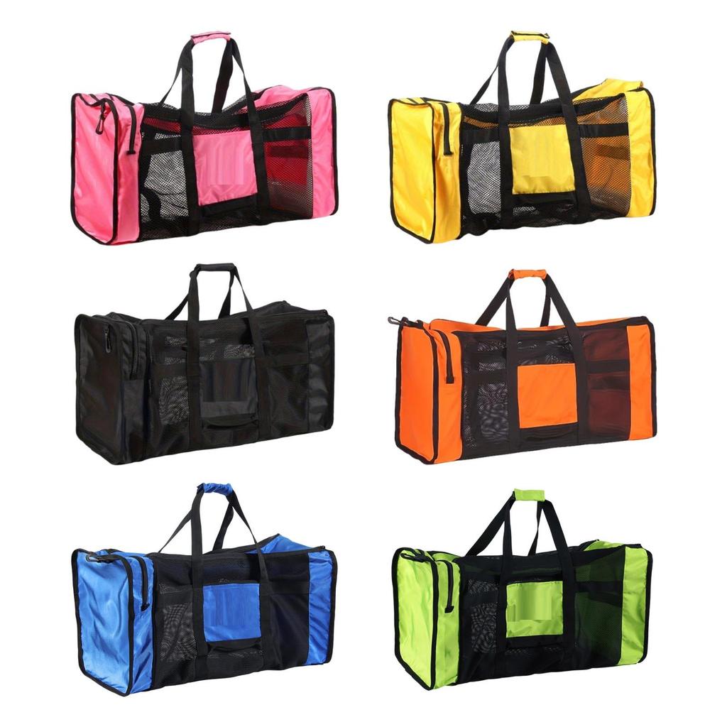 100L Mesh Duffle Bag for Scuba Diving Snorkeling Swimming Beach and Sports Equipment Large Capacity Snorkel Gear Bag