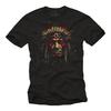 Men's T-Shirt with Indian Motif - Trendy Native American Design for Men Boys and Children - Chief with Headdress - Black S-5XL