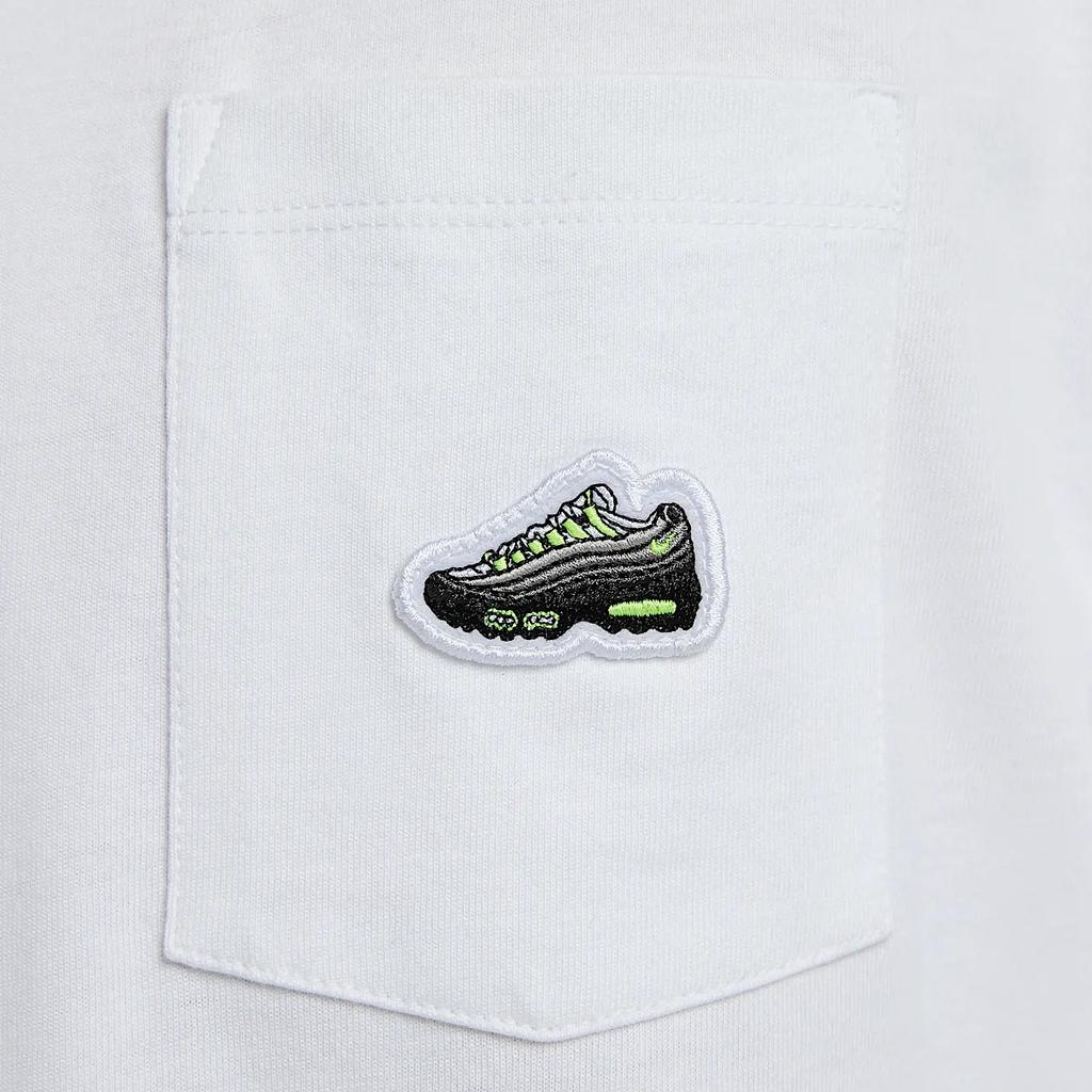 Nike Sportswear Loose Fit Drop Shoulder Casual Soft Short Sleeve T-Shirt Men Tops White HJ0575100