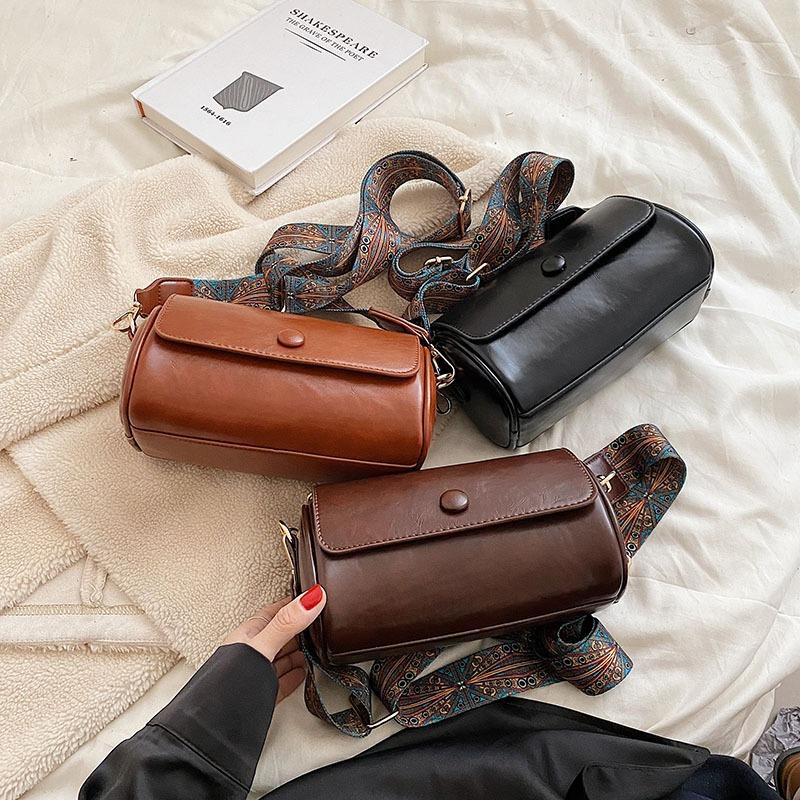 Retro Spring Small Bag Women's Bag Niche Versatile Broadband Shoulder Messenger Bag