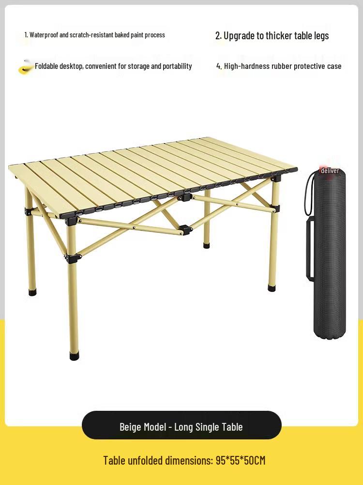 Portable Folding Table and Chair Set for Camping, Picnics, Beach, Barbecue, Car, or Sketching