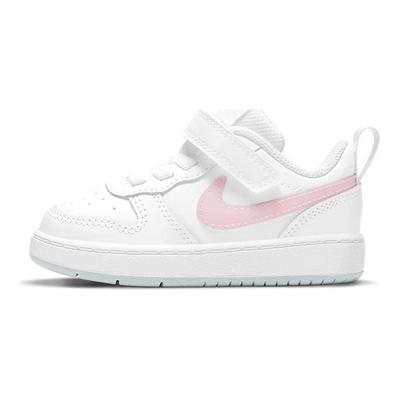 Pantofi sport Court Borough Low 2 TD alb Arctic Punch pentru bebeluși, albastru-armurie-albastru pur-platină DD3021-100
