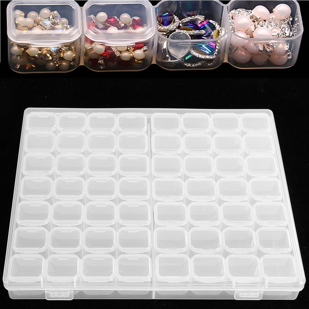 56 Slots Desktop Nail Polish Art Storage Box Case Organizer Jewelry Accessories Container