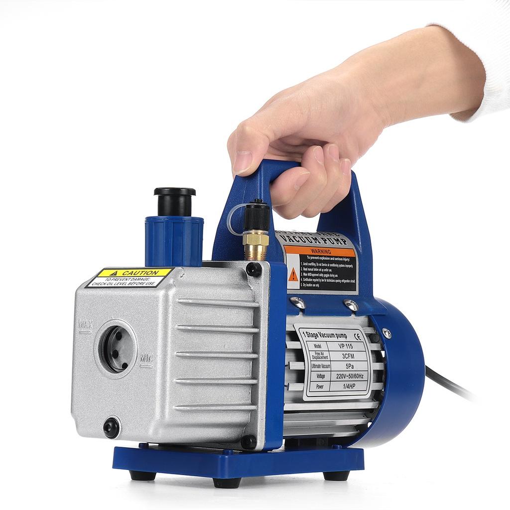 Rs-1 3CFM 1 / 4HP vacuum pump Air stage impeller HVAC AC Air tools 220V 60HZ 180W 260x110x240mm