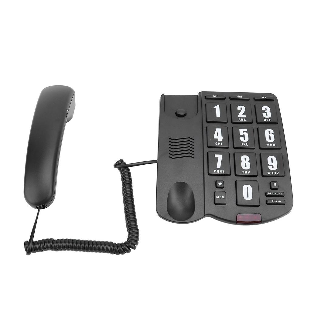 Corded Home Phone Big Button Quick   Volume   Wall Mountable Telephone for Seniors