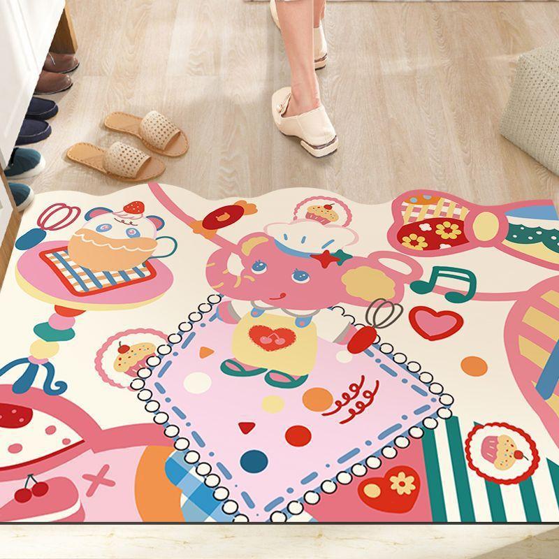 Cartoon Can Love The Home Door Mat Door Dirty Anti-slip Mat Into The Door Porch Can Be Cut Carpet
