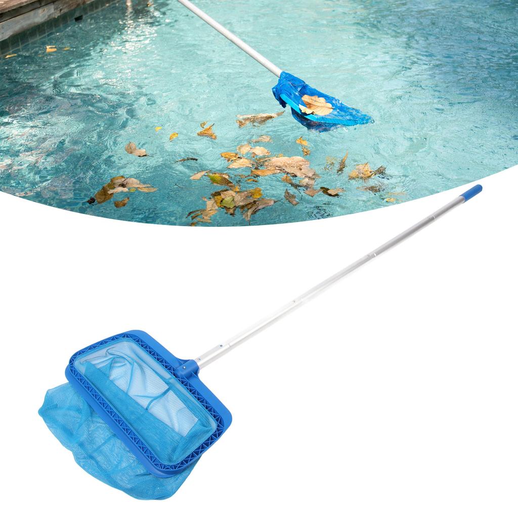 Fine Mesh Pool Skimmer Net, Pool Leaf Skimmer Net with Reinforced Frame, Larger Capacity Pool   for Cleaning, Easy Purchase Runs, Suitable for Clea