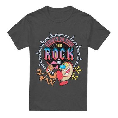 Ren & Stimpy Unisex Adult Eediots On Tour T-Shirt
