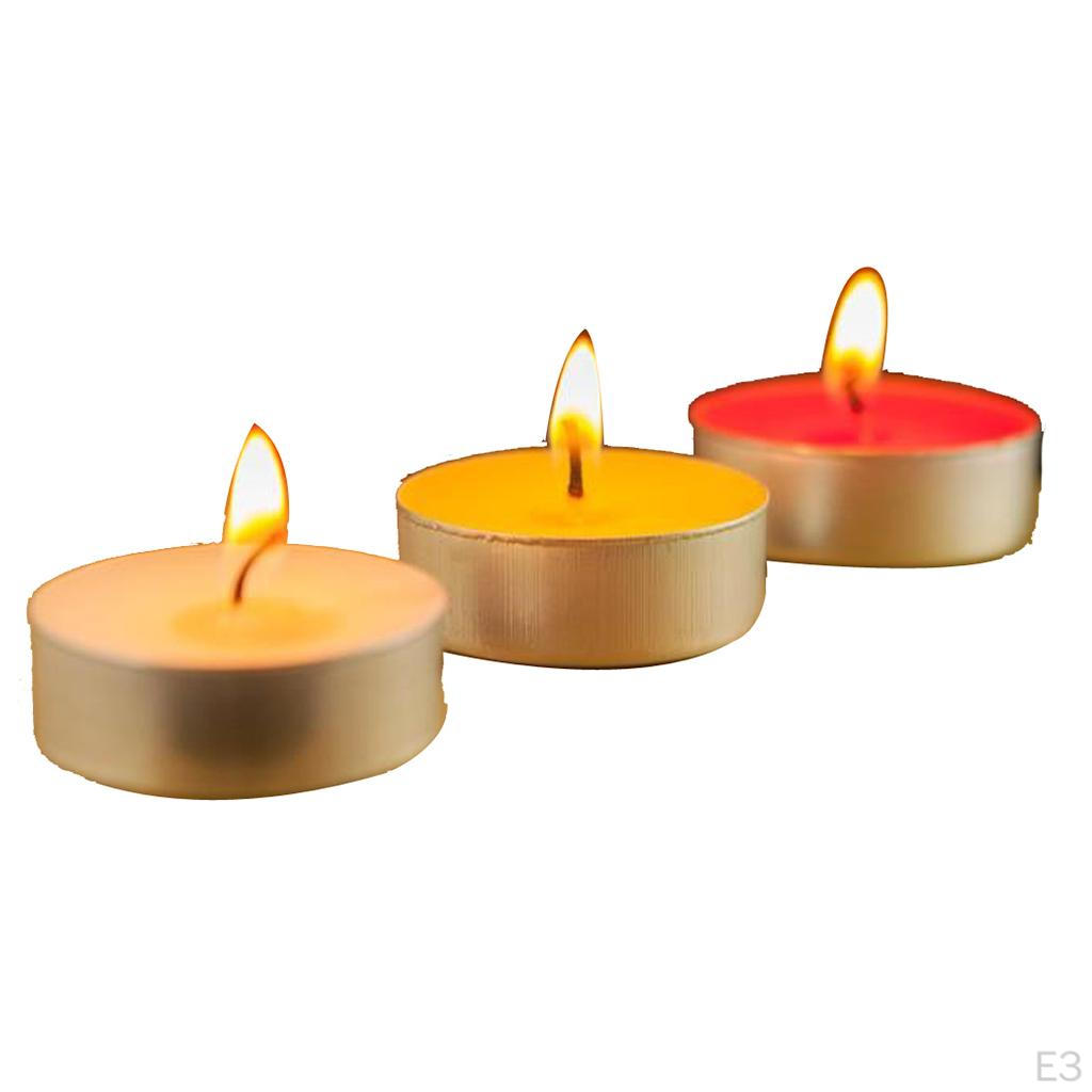 10 Counts Scented / Unscented Wax Tea Lights Small Candles Night Light
