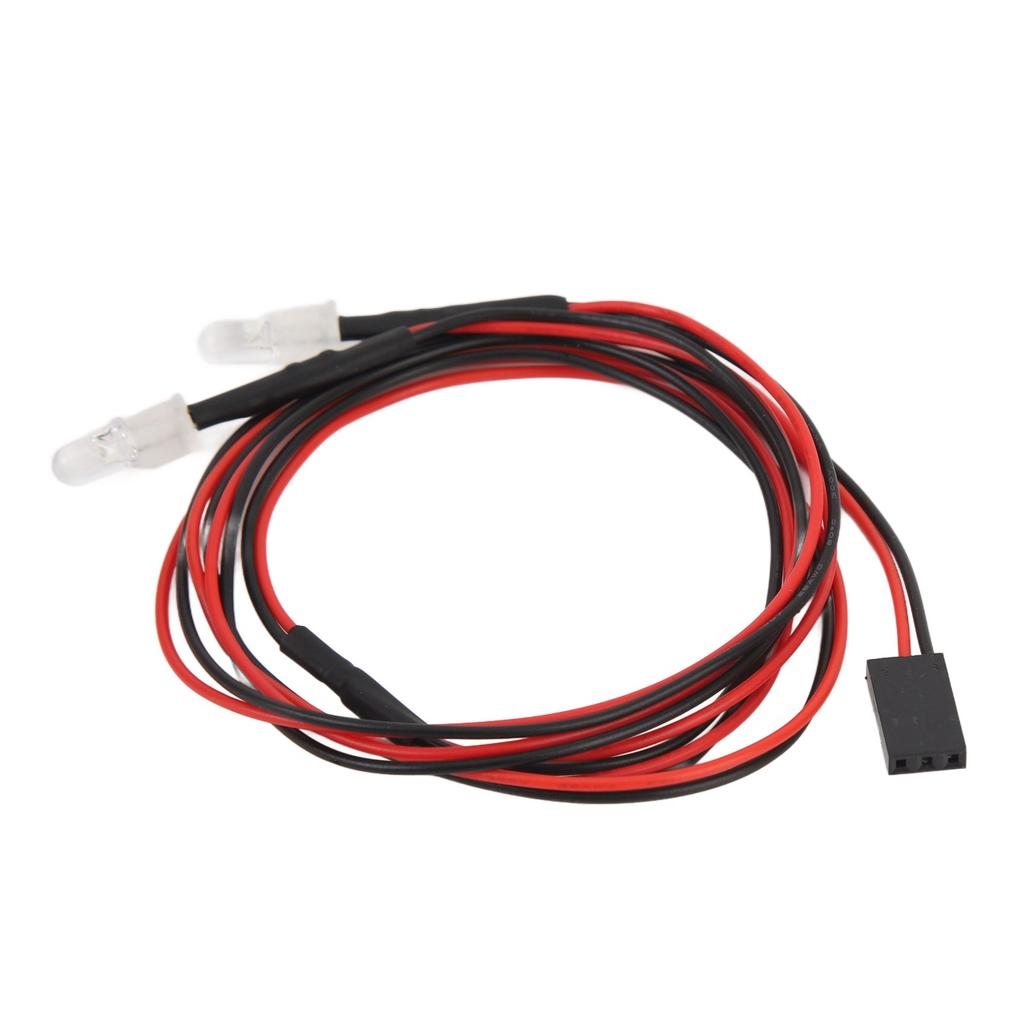 5pcs RC Car LED Light Universal High Brightness Red Light 5mm Lamp Beads 2 LED RC Light Kit for Traxxas for Hsp for Redcat