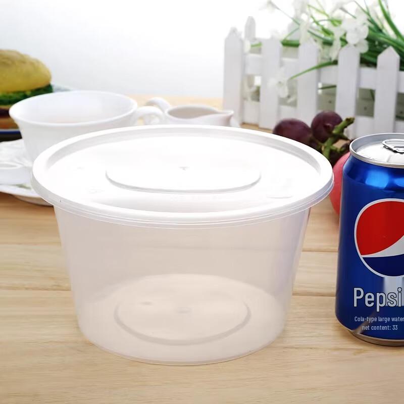Disposable Round Plastic Food Container Set