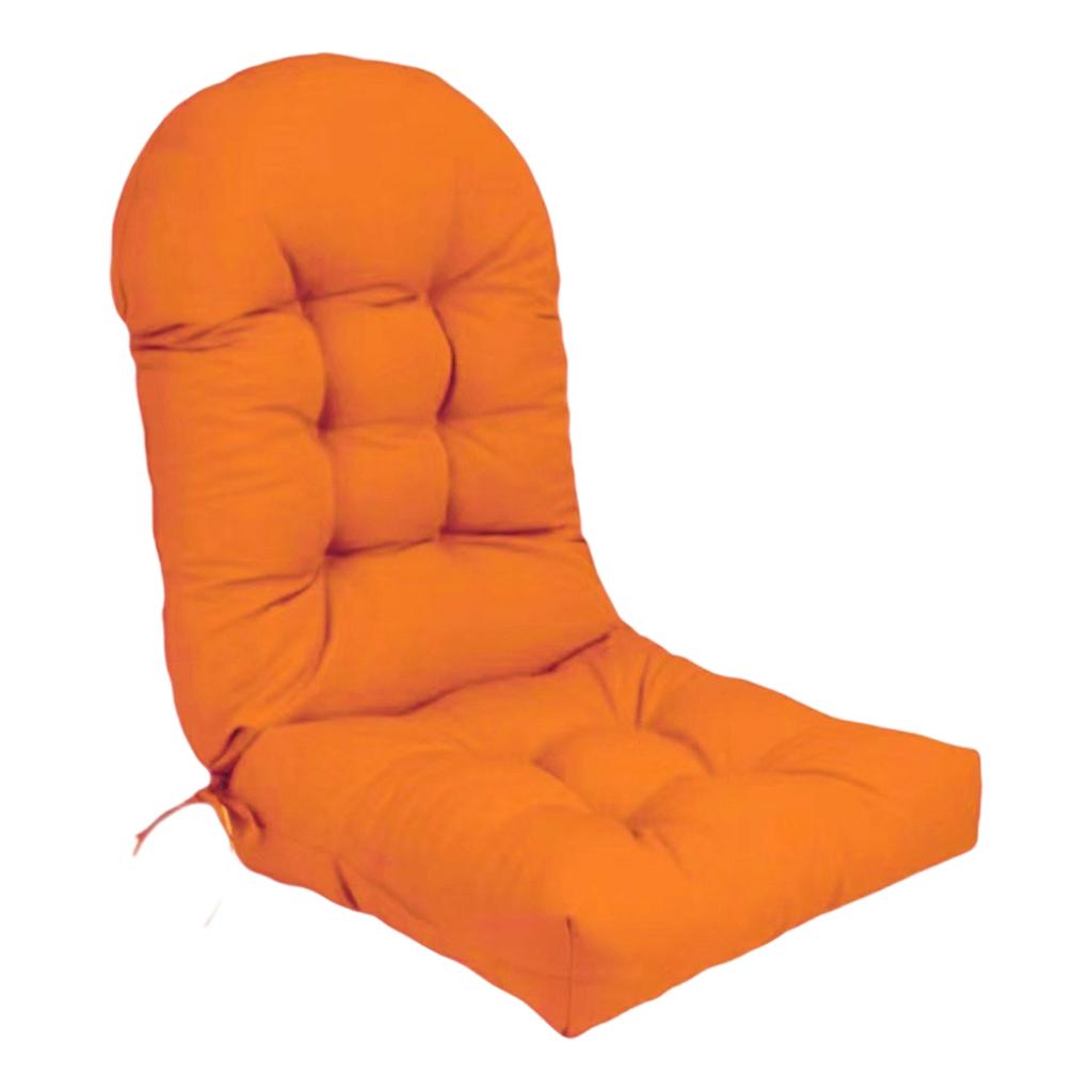 Soft Brushed Fabric Lounge Chair Cushion 110x50cm Thick Padded Seat and Backrest Cushion with Ties for Outdoor and Indoor Use
