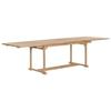 VidaXL Table extensible de jardin 180-280x100x75 cm Teck solide