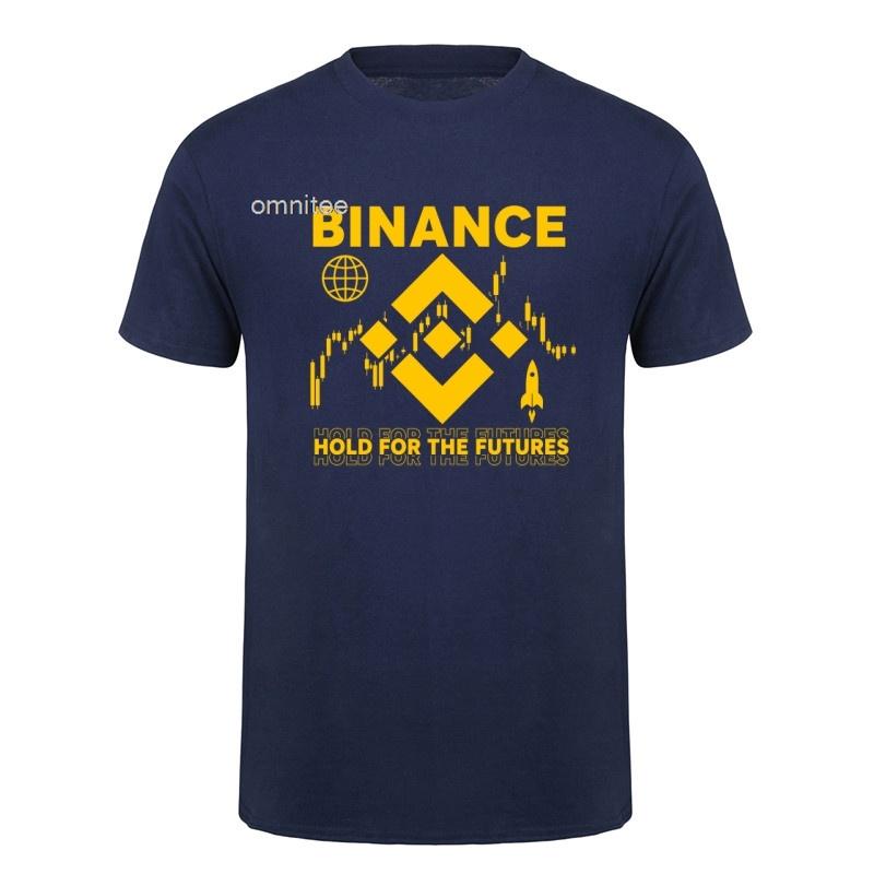 Crypto Binance TShirt Unisex Casual Tees Cotton Short Sleeve Cool Tops Tshirt Streetwear Vintage T Shirts HJ095