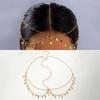 New Fashion Bohemia Pearl Turquoise Sequin Tassels Multi-layer Hair Chain for Women Bride Rhinestone Forehead Chain Hair Jewelry