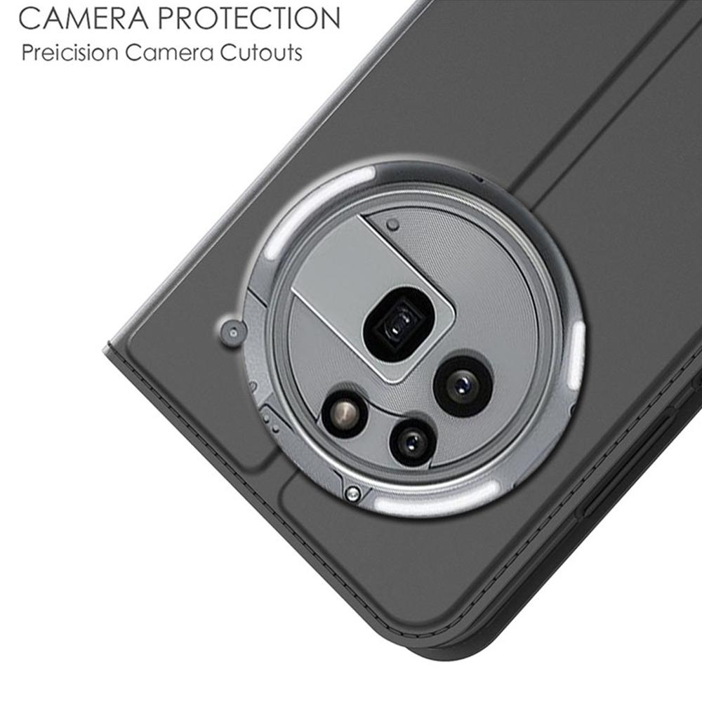 For Nothing Phone (3a) Pro Case PU Leather Phone Cover with Card Holder Stand