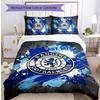 Set Biancheria da Letto Rangers FC Stampato 3 Pezzi Copripiumino Traspirante con Federe Biancheria da Letto Decorativa per Camera da Letto Casa