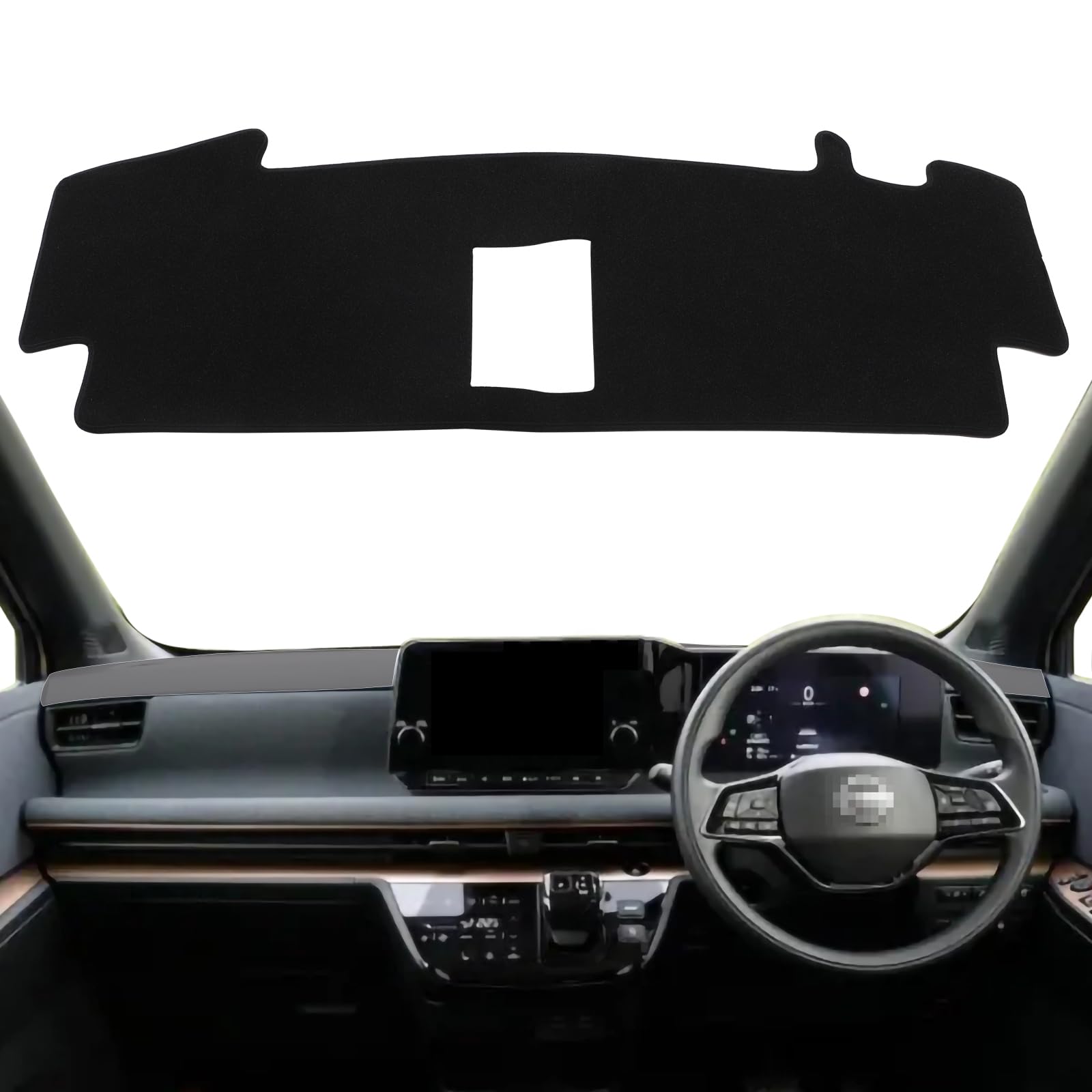 

smabee Nissan Sakura Dashboard for 2022 Made of Polyester Interior Sun Accessories Mat/Cover Models, Fiber, Parts, Protection, чёрный