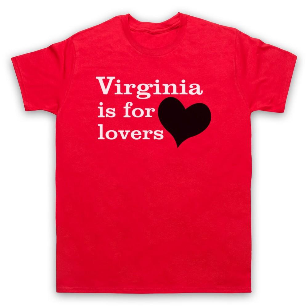 

Virginia Is For Lovers Slogan American State Phrase Mens And Womens T-Shirt 3XL