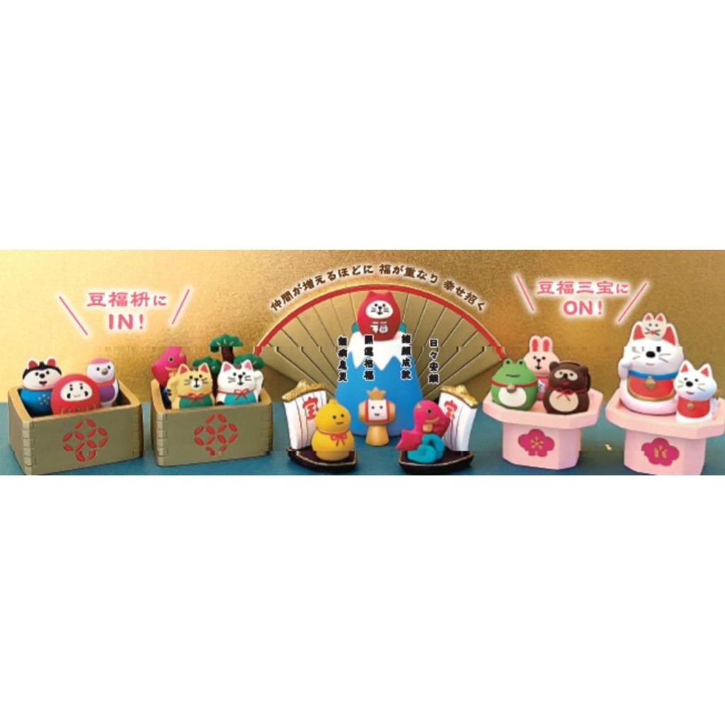 Decor Corporation Concombre Mamefuku Mascot White Fox Size Approx. W2 D2.3 H3 ZCB-47473