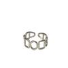 Stackable Geometric Square Open Ring Women's Trendy Niche Design Cold Wind Adjustable Index Finger & Tail Ring Party Jewelry