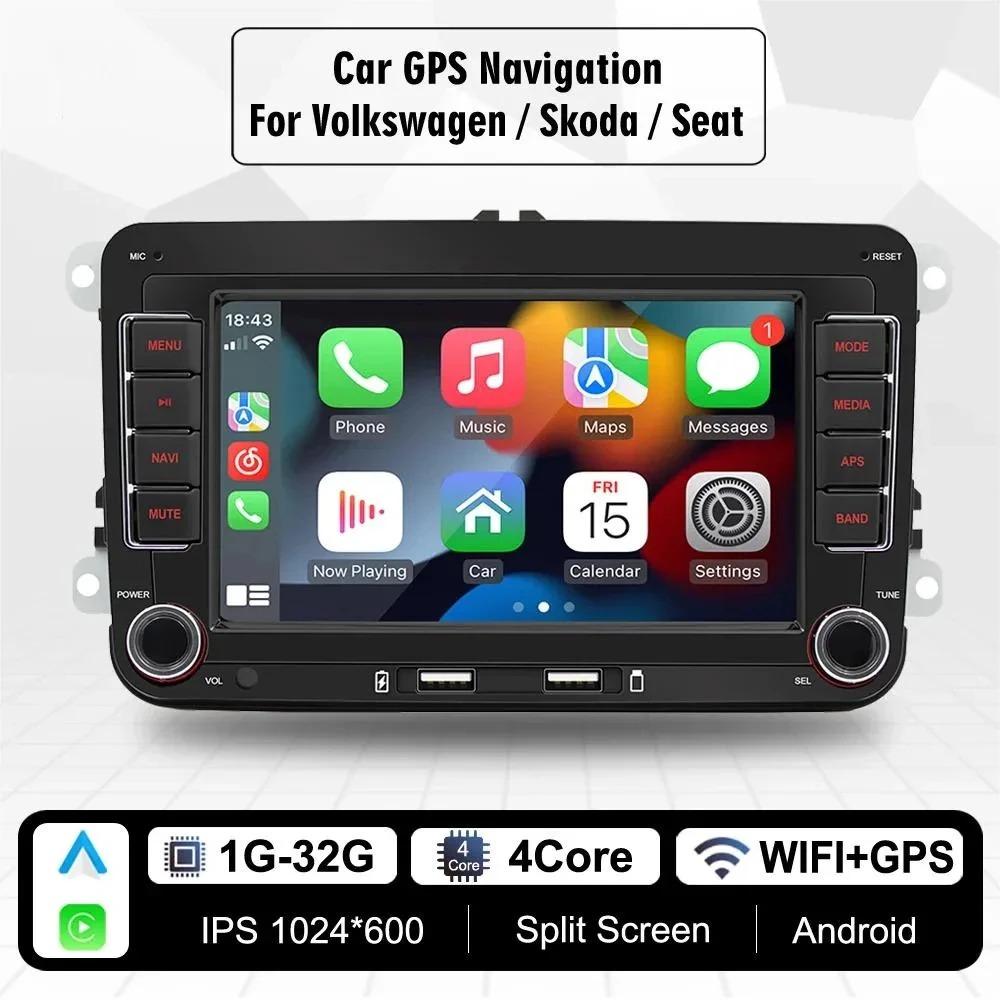 

2 Din автомобильный мультимедийный проигрыватель для Volkswagen Golf 5 6 Polo Passat B6 B7 CC Skoda Jetta Wireless Carplay Android Auto GPS Car Radio
