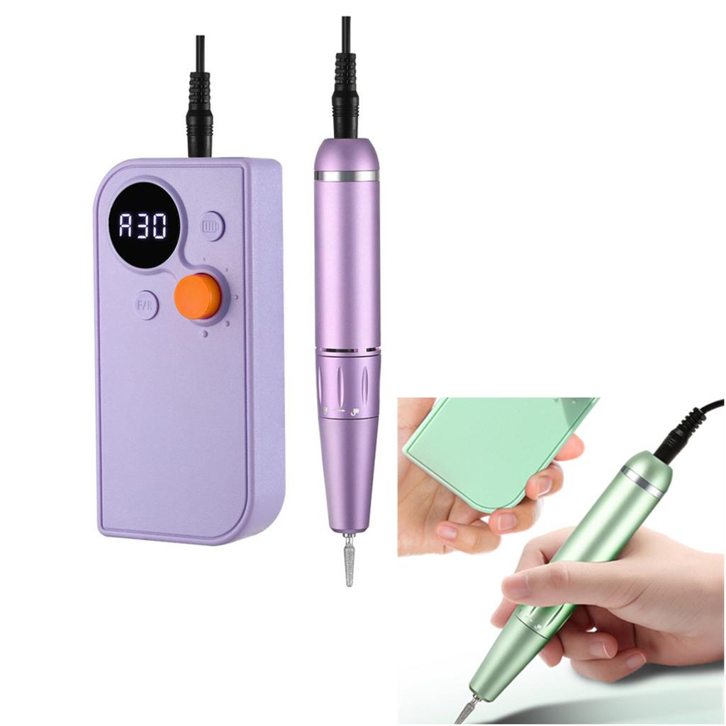 Rechargeable Electric Nail Drill Manicure Machine 30000RPM For Nail Gel Remove