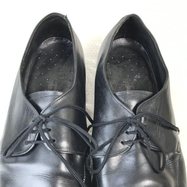 Ainsley Blake 1864 England Vintage Goodyear Leather U-Tip 9.5 28.0 Black Dress Shoes(USED)