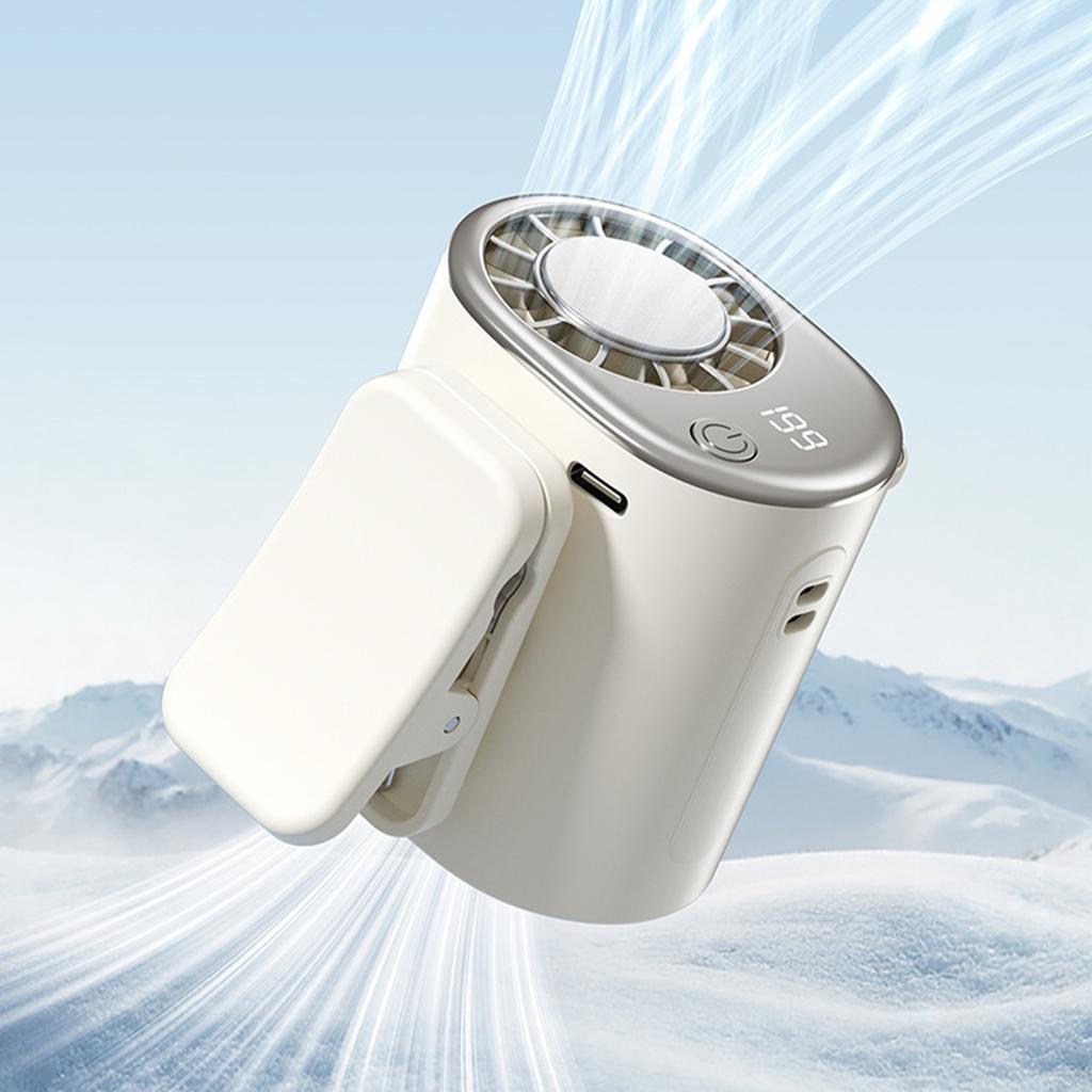 Personal Fan USB Rechargeable Mini Personal Cooling Fan with LED Display 199 Speeds Adjustable for Camping Outdoor