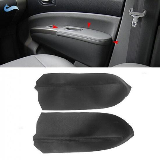 4 шт. / Комплект Для Toyota Prius 2004-2009 Черная Кожаная Накладка-Обложка на Подлокотник Дверной Панели